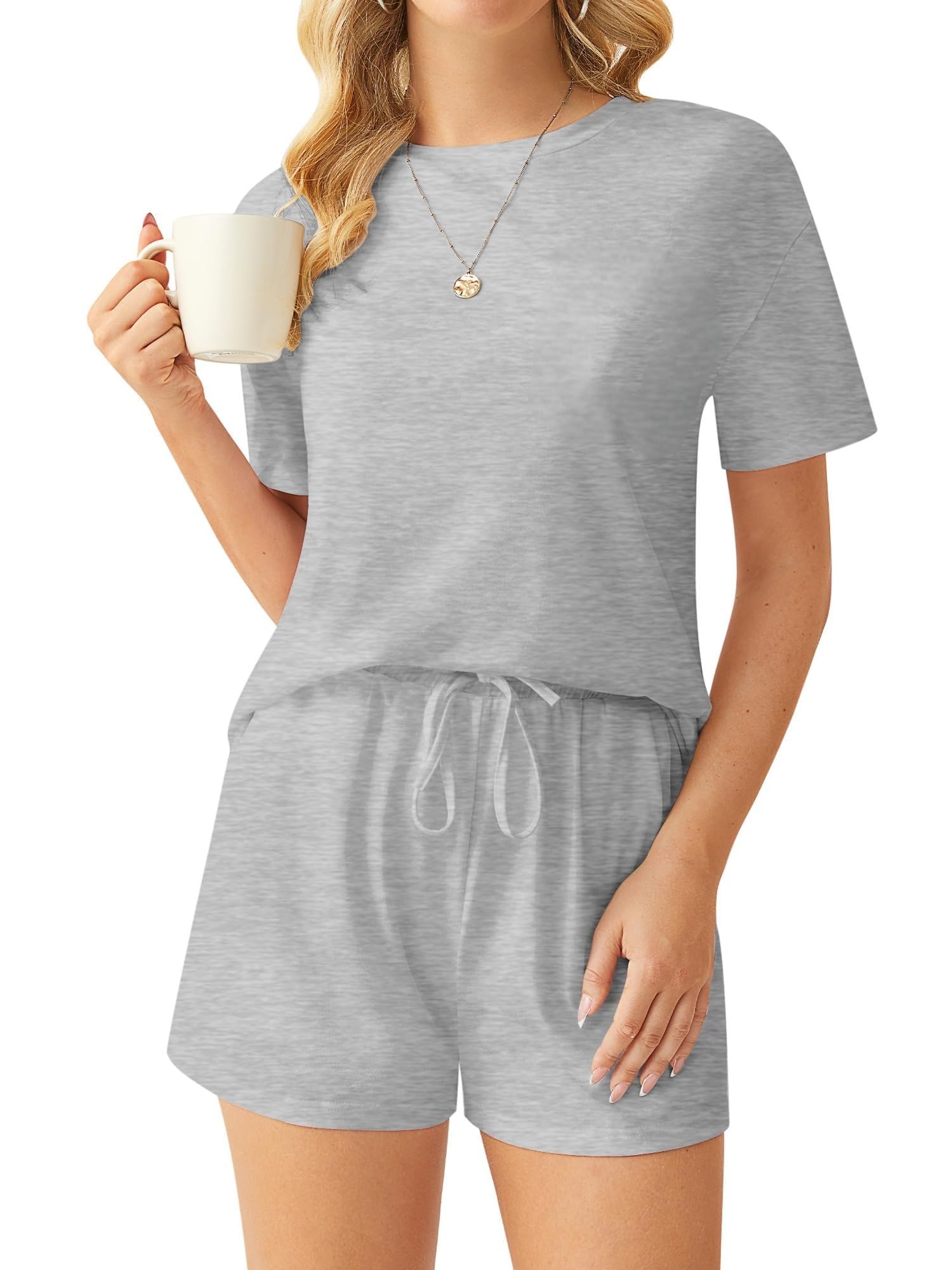 dockstreet Women’s Oversized Co-ord Set Trending casual wear/Comfortable Lounge wear set with oversized T-shirt and Shorts-picture-10