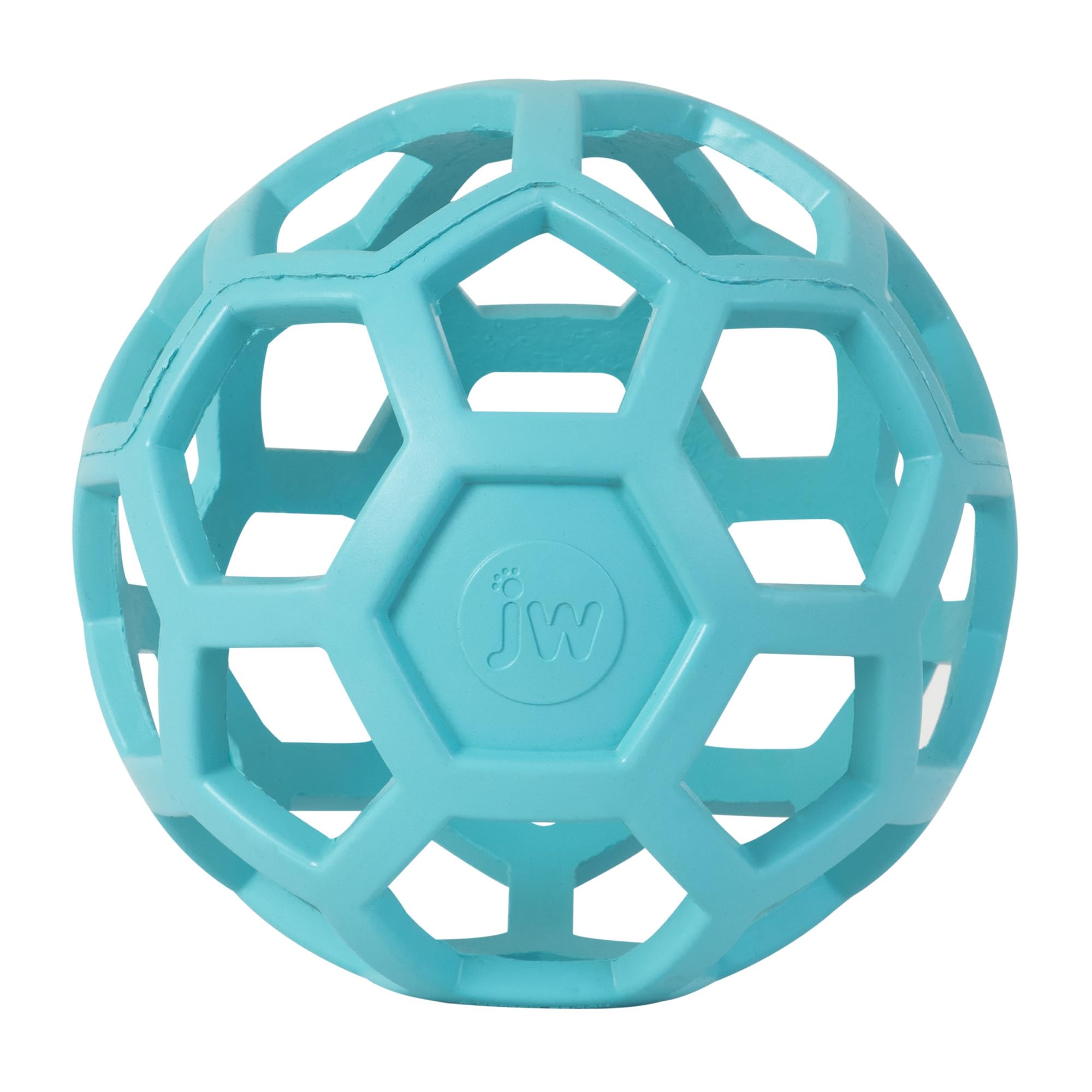 JW Pet HOL-ee Roller™, zabawka dla psa, piłka puzzle, kauczuk naturalny, duży (średnica 14 cm), niebieska