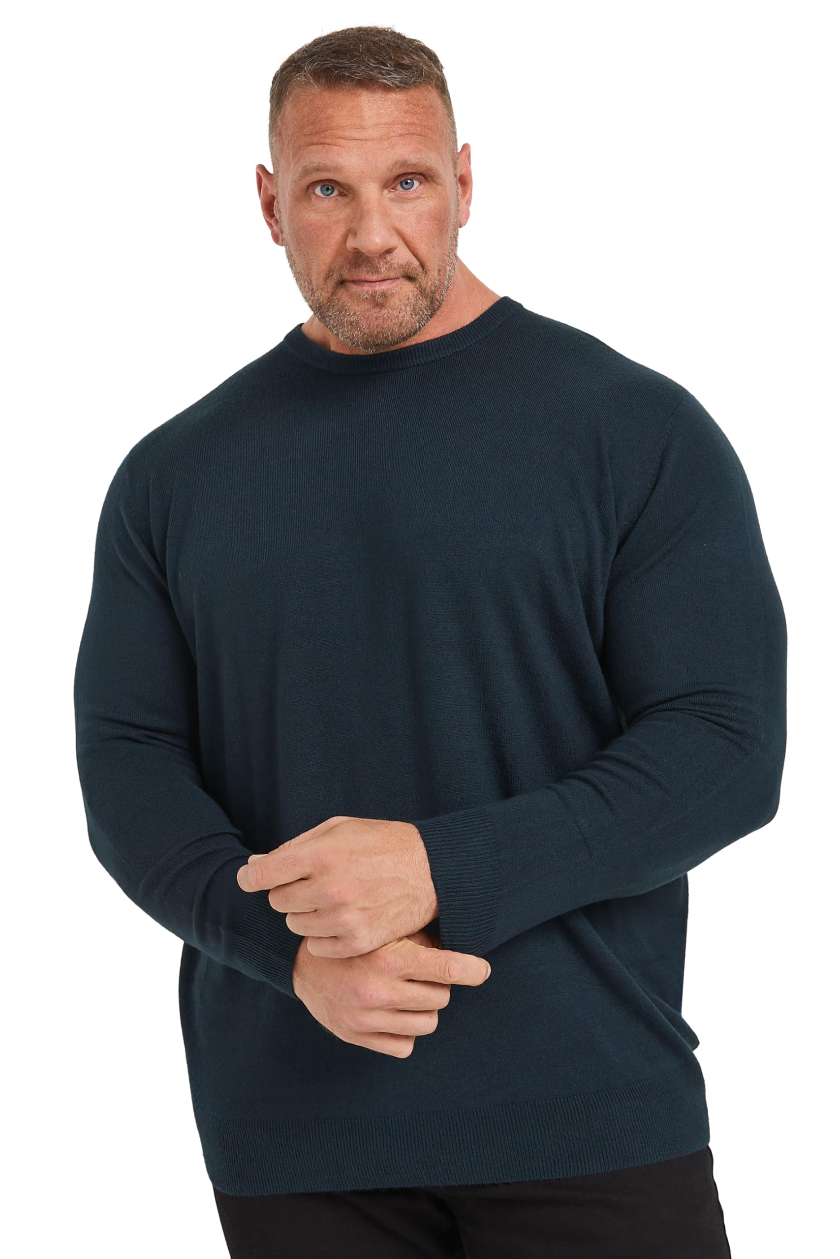 BadRhino Men's Jumper Dark Navy 5-6XL