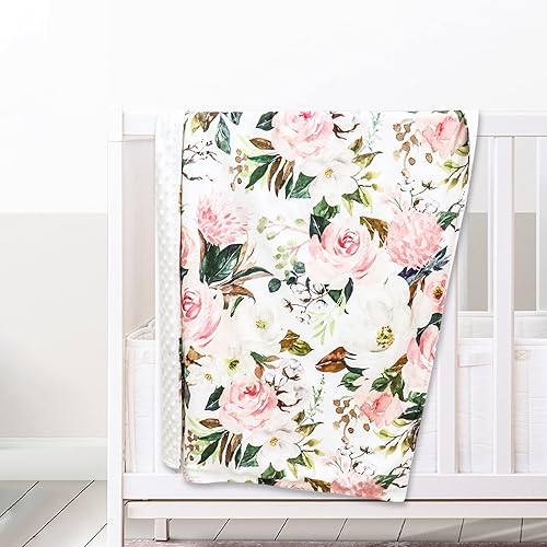 Miniatura 8 de DILIMI Manta de bebé, manta de bebé suave y cálida para niñas y niños, manta de seguridad de puntos de felpa para bebé, cochecito de bebé, manta de