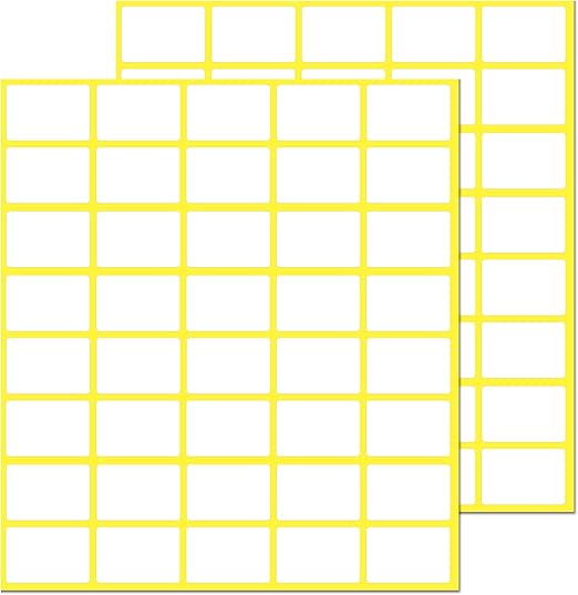 20 x 13 mm, 1000 Pack, Matte White Sticky Labels Stickers for Price