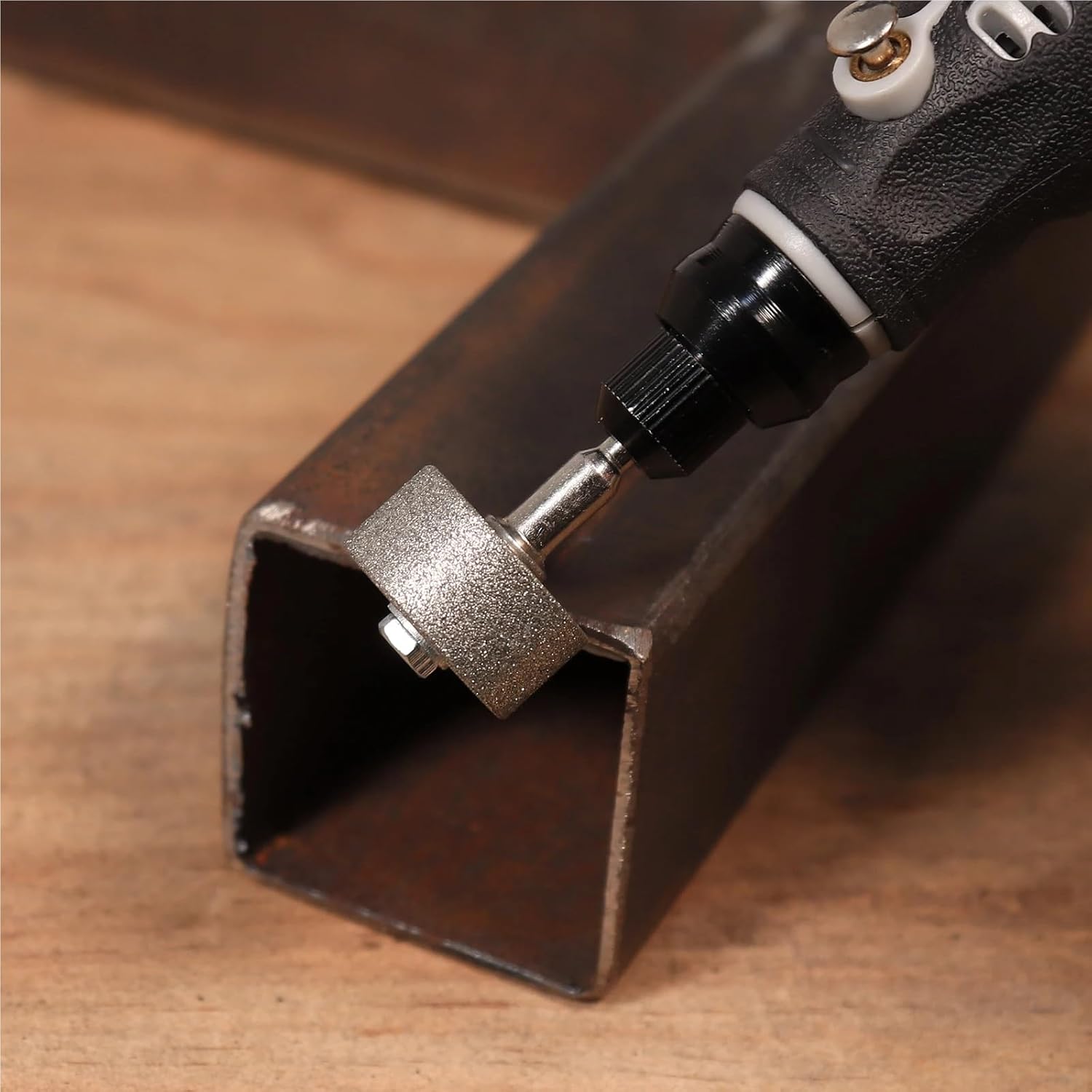 20mm Mini Abrasive Grinding Wheel Diamond Sanding Bits 1/8" Shank Rotary Tool for Wood Metal Stone Grinding 3pcs