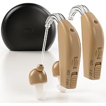Hearing Aids, 2026 Rechargeable Hearing Aids for Seniors, Portable Hearing Amplifiers with Noise Cancelling and Volume Control, Digital Hearing Assist Devices with A Travel Charging Box