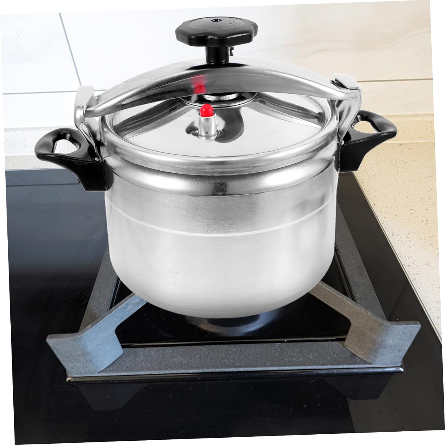 PRETYZOOM Multifunctional Pressure Cooker for Gas Stove Aluminum Pressure Pot Energy-saving and Safe for Family Use