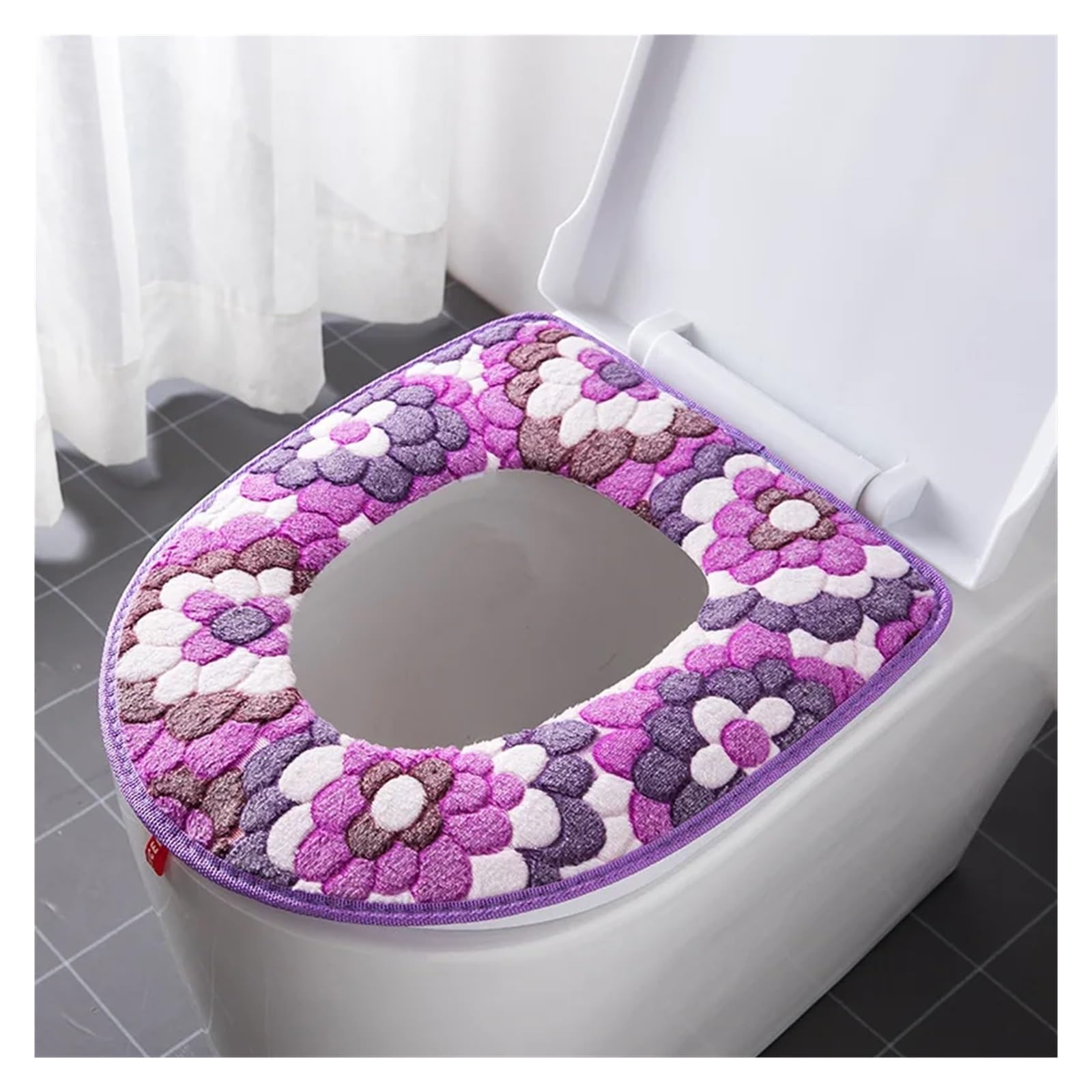 PSNKLMM Toilet Seat Cover Soft Bathroom Toilet Seat Closestool Washable Warmer Mat Cover Pad Cushion Bathroom Toilet Toilet Seat Toilet Toilet Seat Cover For Bathroom Toliet(A)