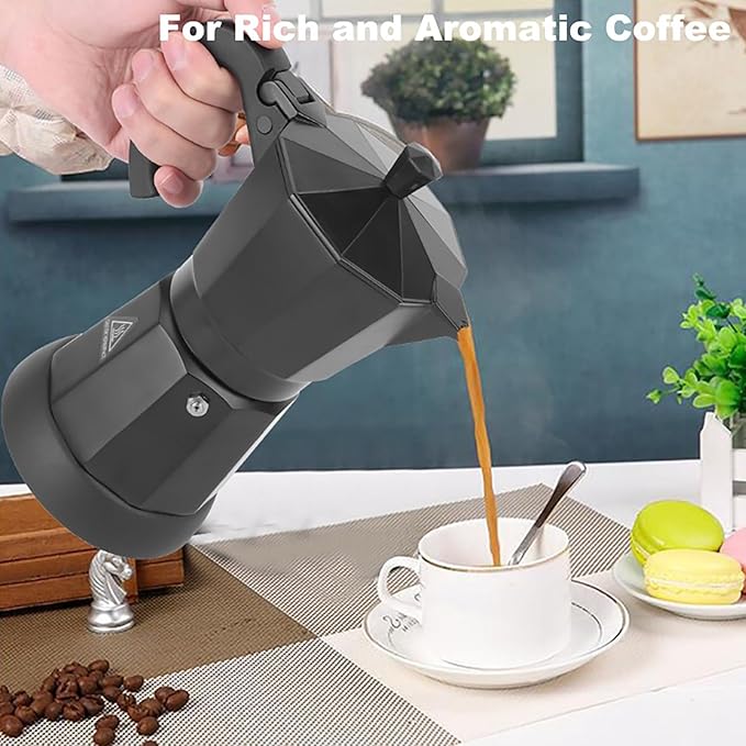 Cafetera Eléctrica Portátil para Espresso, 6 Tazas, Diseño Desmontable miniatura 2