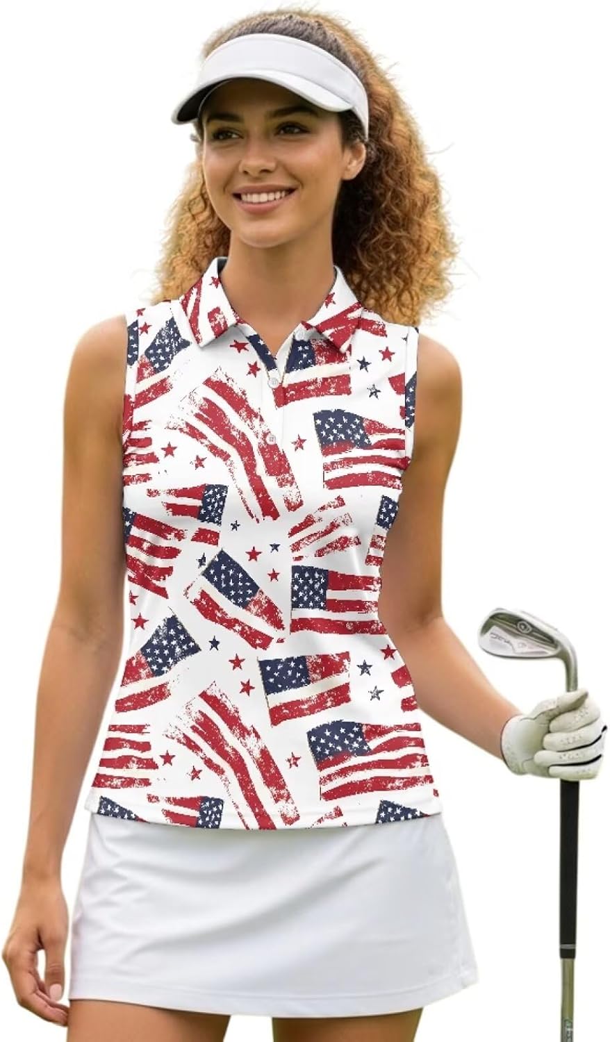 Yewattles Womens Golf Shirt Sleeveless,V-Neck,Slim Fitting Tennis Collared Top Athletic Clothes