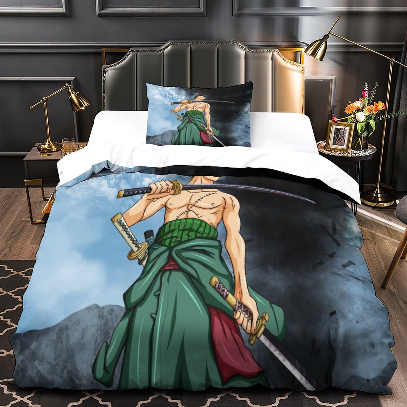 Housse De Couette Genshin Impact 3D - Microfibre Douce | Parure De Lit 3 Pièces | Taille Single à King | Design Unique Imprimé