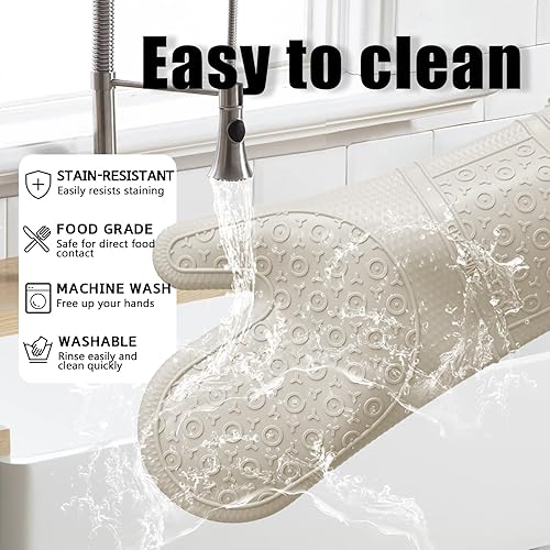 Miniatura 4 de Manoplas largas para horno con almohadillas calientes resistentes al calor y cinco espátulas de silicona diseñadas para cocina, hornear, cocinar,