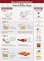 Vista 7 de LE TAUCI Tazones de sopa de cebolla francesa, cuencos de cerámica de 15 onzas con asas, para chile, estofado de res, apto para horno, microondas