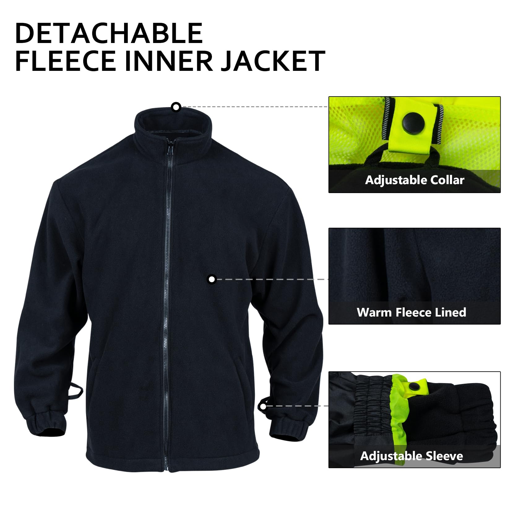 Snapklik.com : VENDACE High Visibility Reflective Safety Jackets For ...