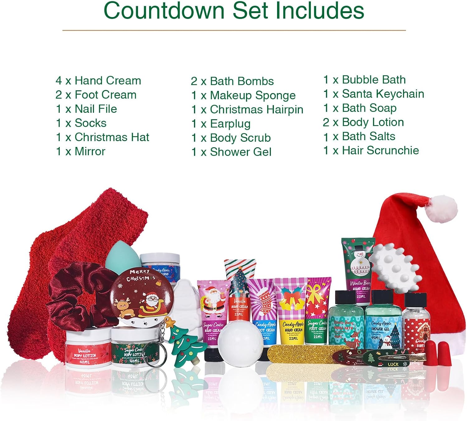 Advent Calendar 2026 for Adult Women, Luxury Spa Gift Set for Her Him, Gifts for Women & Men, 24 Day Countdown Calendar with Bath & Body Care, Limited Edition Holiday Gift