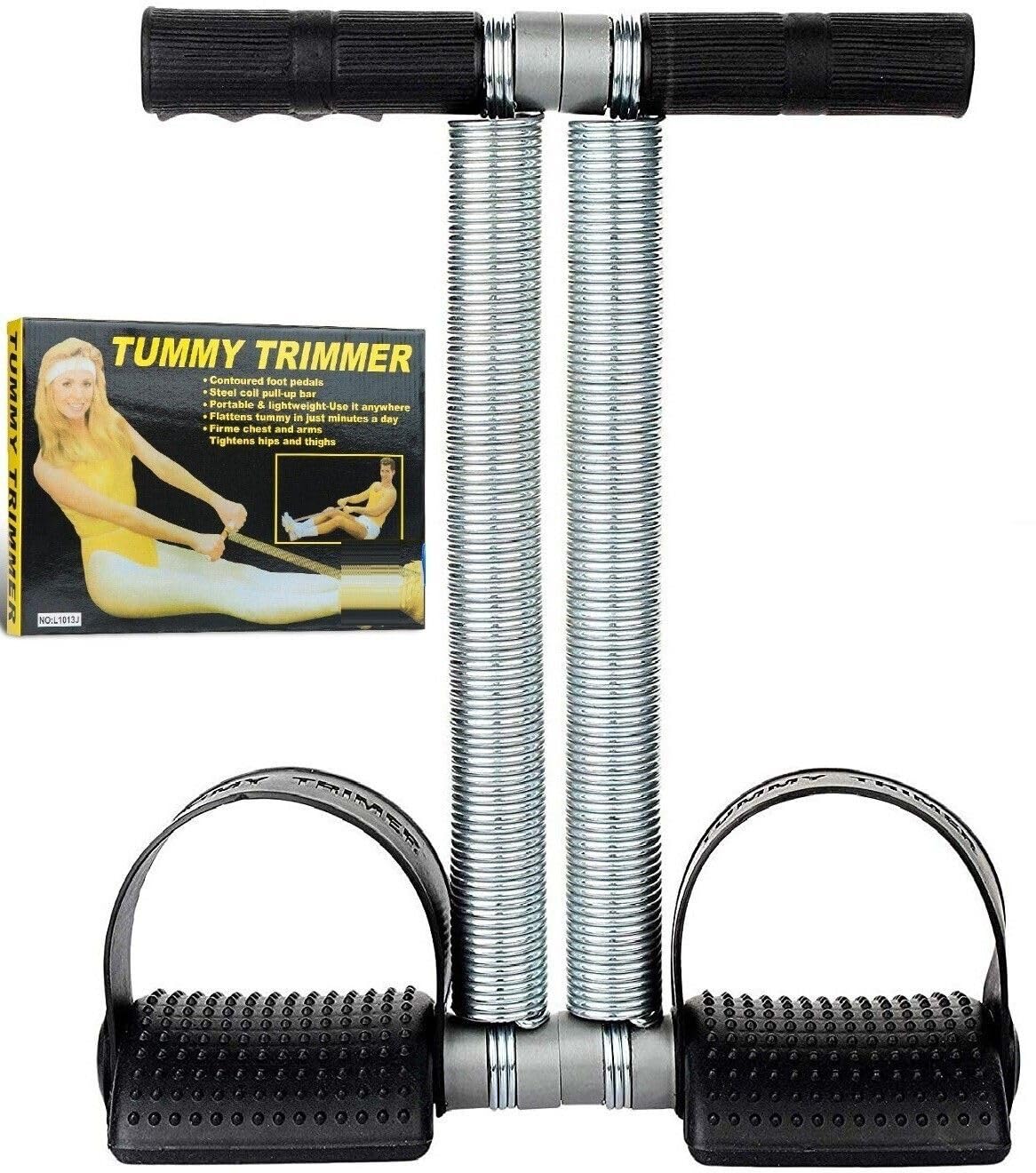 Affective Tummy Trimmer with Double Spring Burn Calories -284 Ab Exerciser (Black, Silver)-picture-32