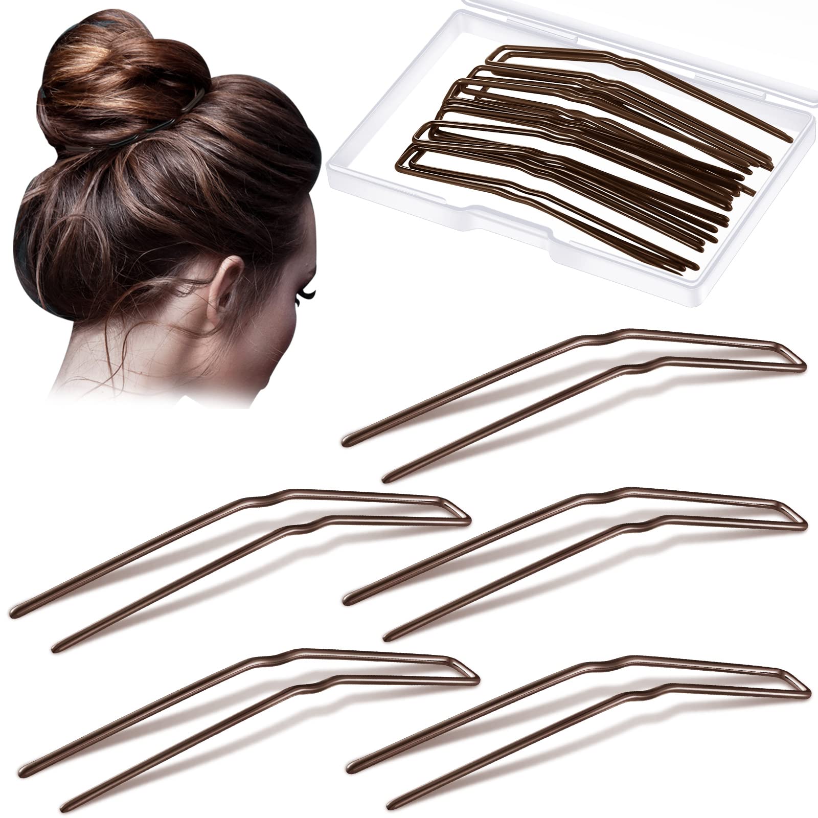 Amazon.com : Waydress 36 Pieces U Shaped Hairpins Ballet  display picture 1
