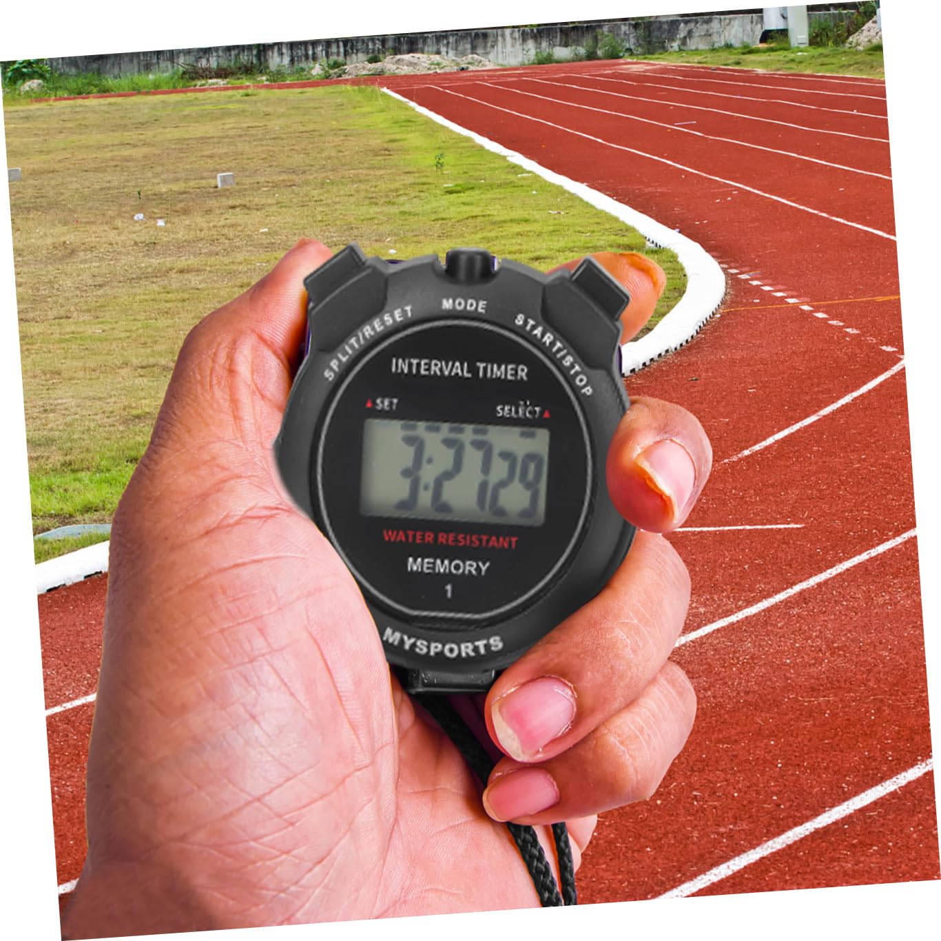 ibasenice 4 Pezzi Cronometro per Sportivi Timer Elettronico Preciso per Allenatori e Facile Usare con Design e Comfortevole per Corsa e Competizioni