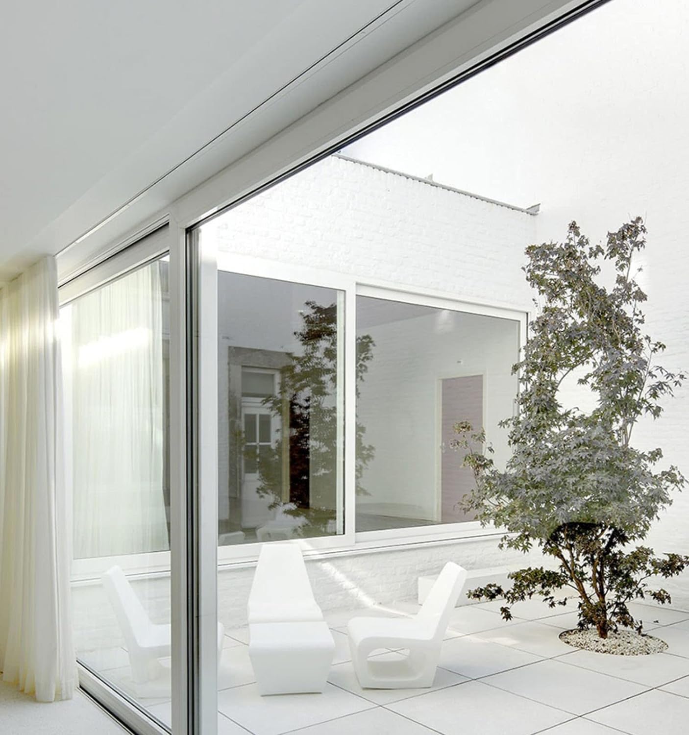Diviseur de pièce de Voie de Rideau Invisible intégré, Rail de Rideau de Plafond en Aluminium for Salon/Chambre à Coucher(10m/32.8ft)