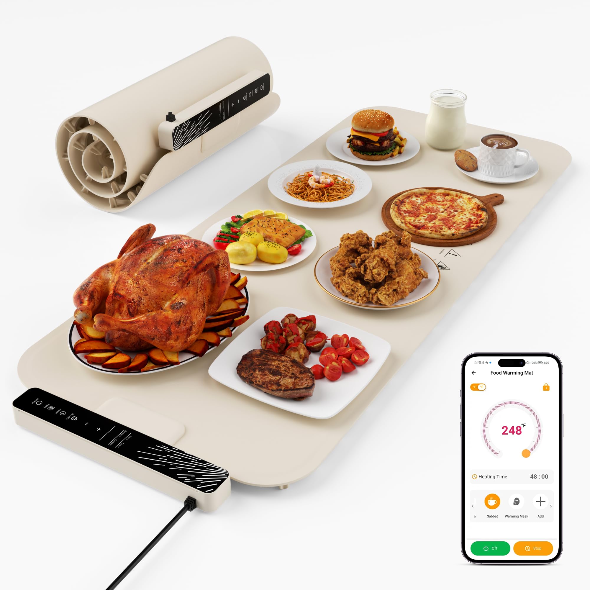 Tapis chauffant pour aliments pour éviter les plats froids sur votre table