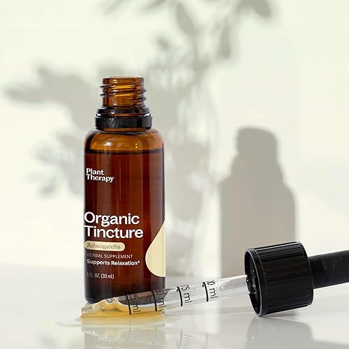 Miniatura 5 de Plant Therapy Suplemento de hierbas de raíz de ashwagandha orgánica, tintura de 1.0 fl oz (1 onza), apoya la relajación, rejuvenecedor y apoyo