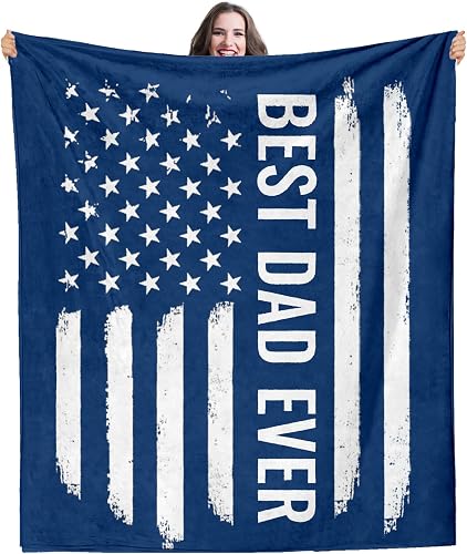 Best Dad Ever Blanket Throw