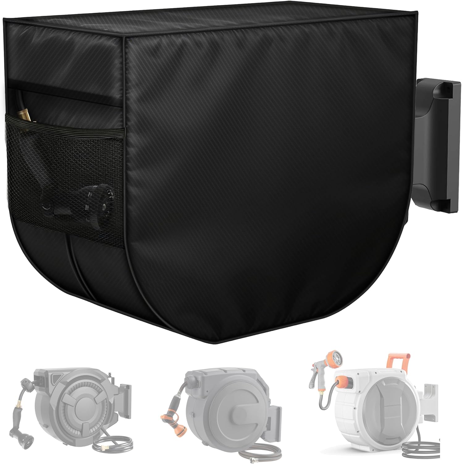 Wall-Mounted Retractable Reel cover, 420D Oxford Waterproof Sunscreen Cover, Compatible with Giraffe 1/2 100/130FT, DRINCOSH, AQUAZILLA, NEOTEC, Ulnextic, HOZEREEL and More