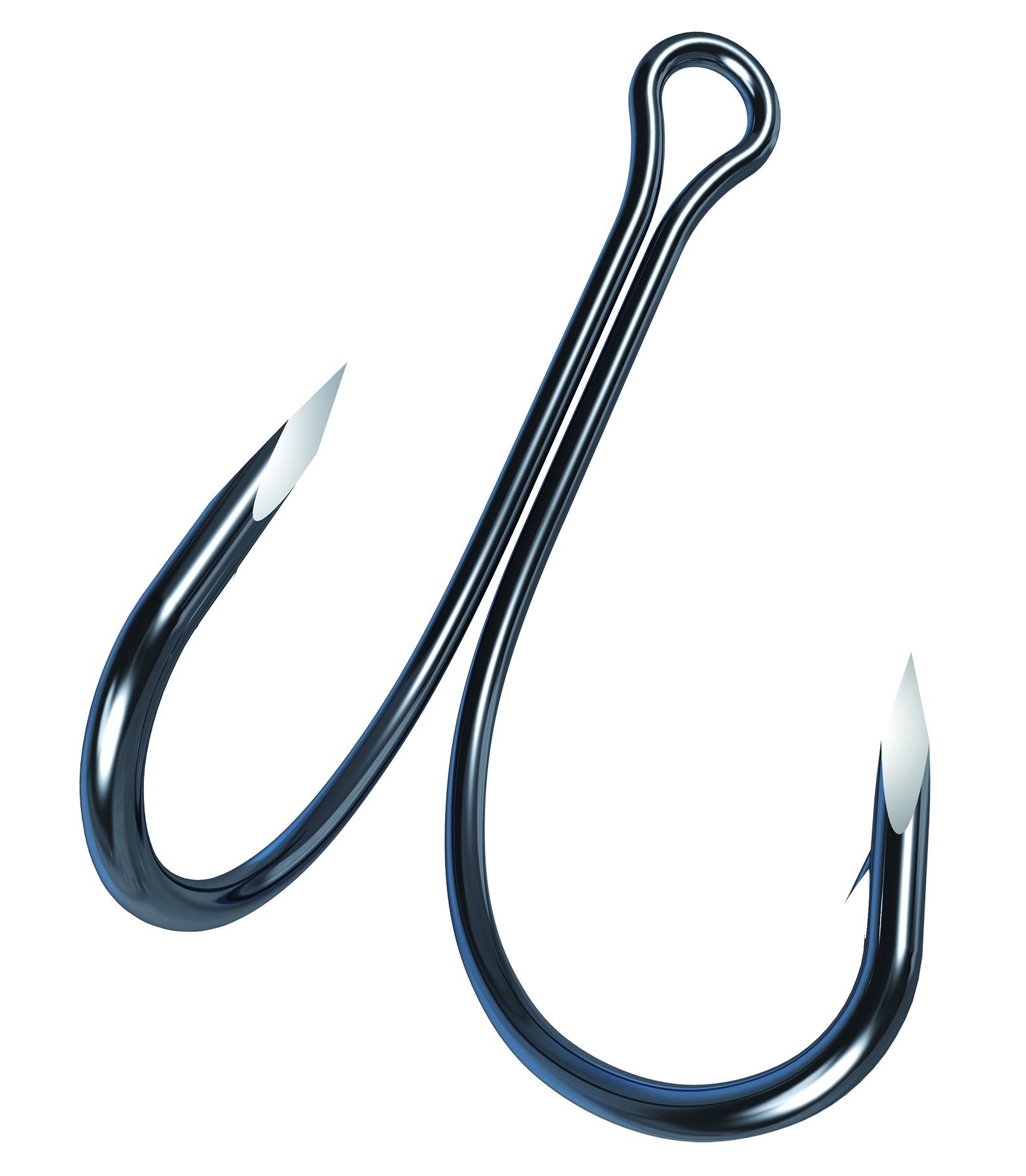 Eagle Claw TK250-4/0 Trokar Frog Hook, Black/Chrome Finish