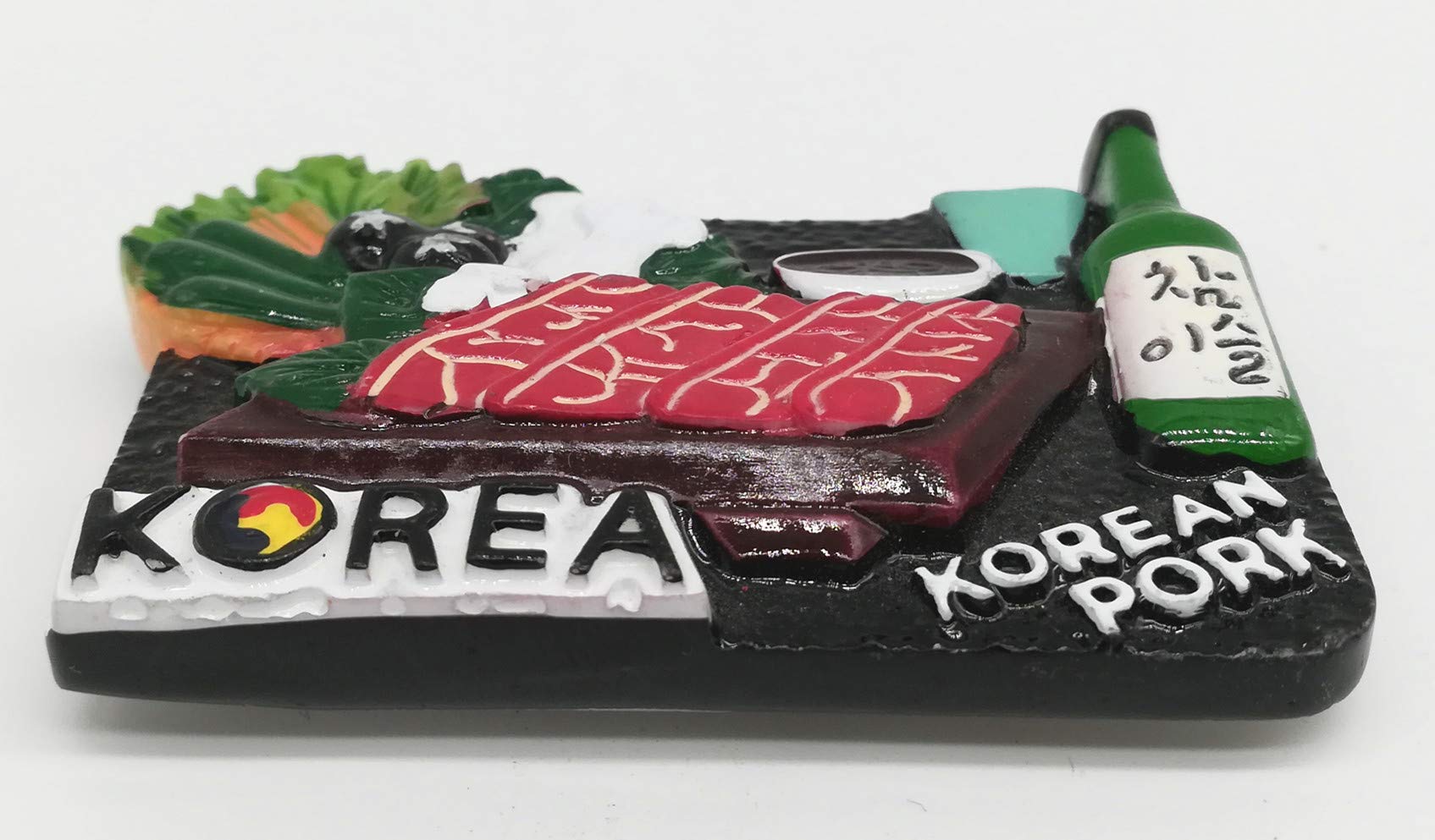 Calamite Da Frigorifero 3D Cibo Coreano: Souvenir Fatto A Mano, Decorazione Originale Per Cucina, 7x5 Cm