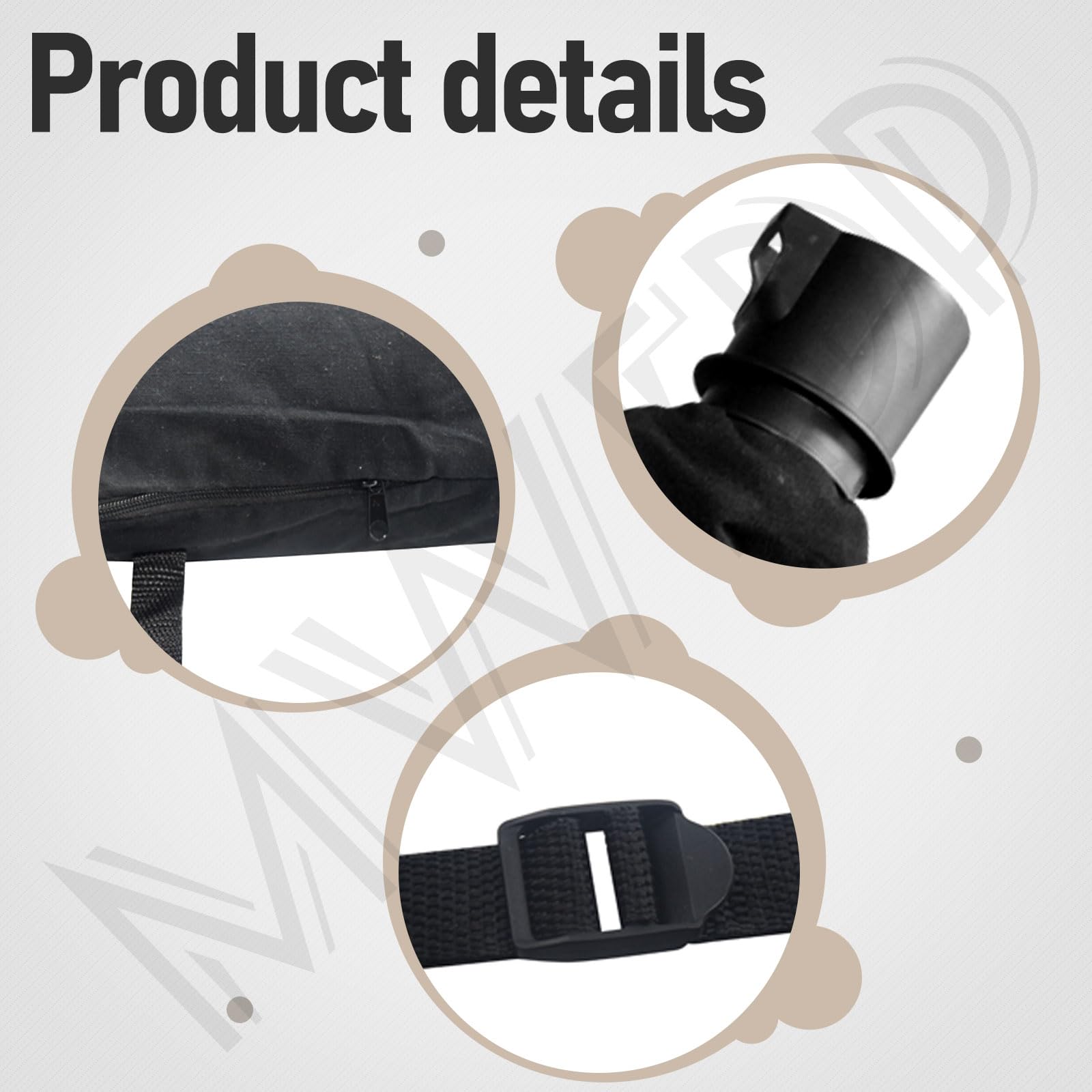 90560020-01 Sac à bandoulière pour souffleur de Feuilles Compatible avec Black & Decker 90560020 90539053 Blower Vac Model BV3600 BV3800 BV5600 BV6000 LH4500
