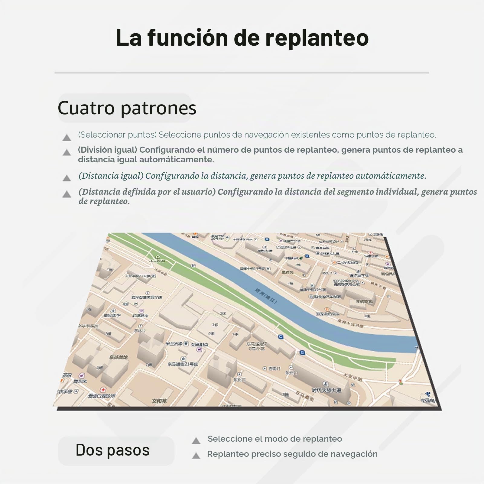 Medidor de Terreno GPS Topógrafo portátil con Pantalla de 2,4 Pulgadas Instrumento de medición topográfica con Chip GNSS Herramienta de medición de área Soporta 2 Modos de medición