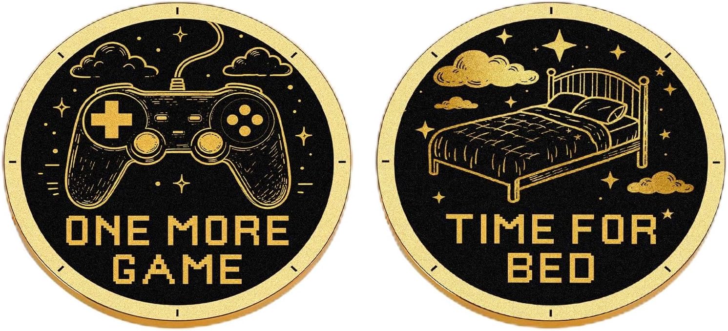 Gifts for Gamer, Gamer Easter Basket Stuffers for Teenage Tween Boys 16 - Funny Gamers Gift for Him Boyfriend, Decision Coin for Game Lovers, Gaming Accessories for Him Men, Gift for College Students