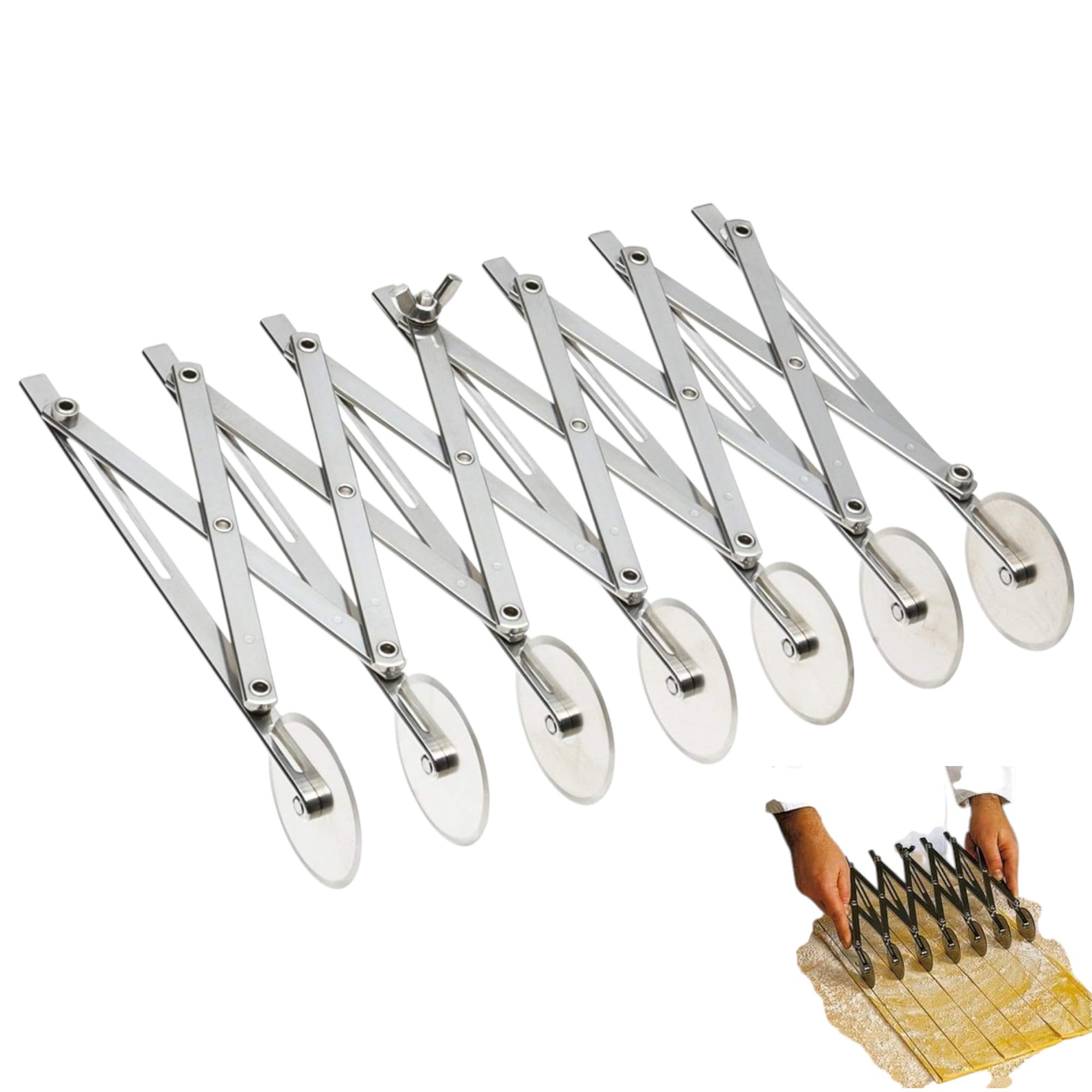 THW Stainless Steel Dough Cutter - Perfect Cuts! -1