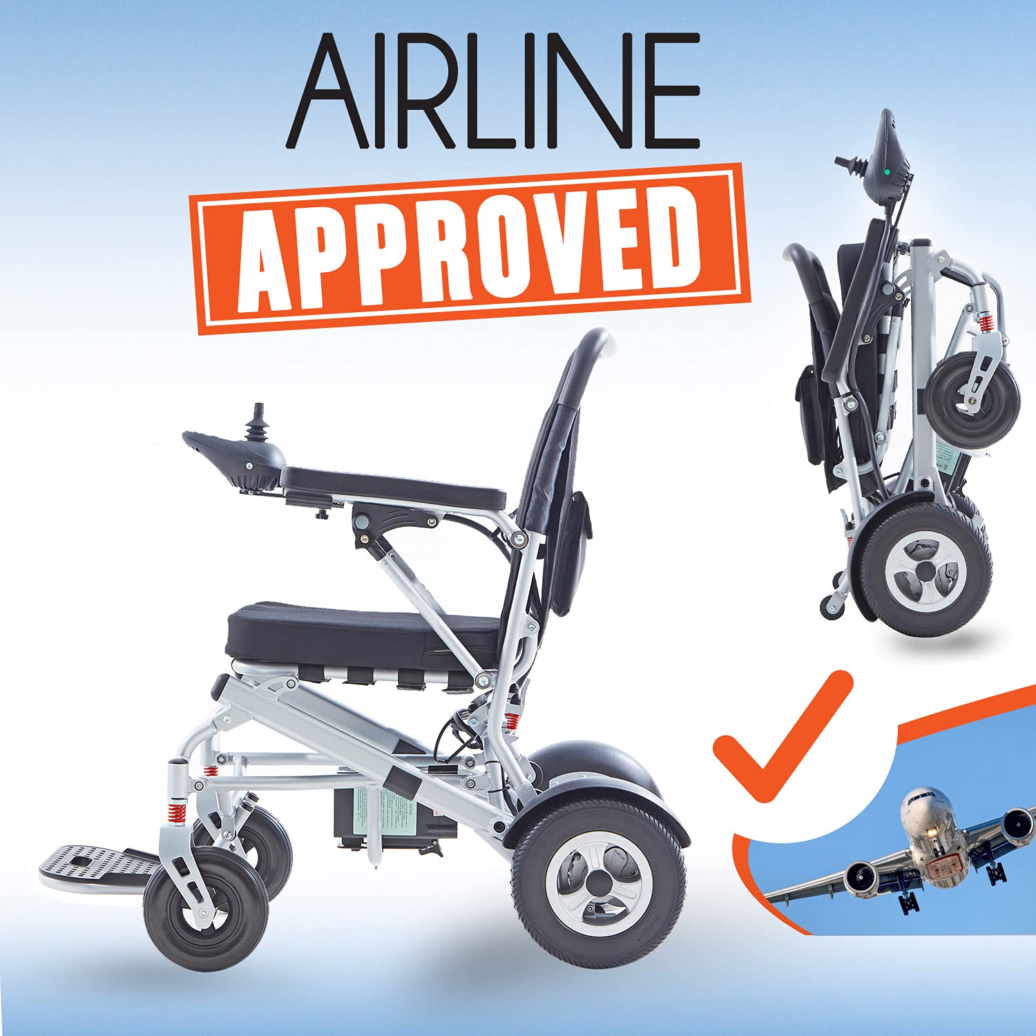 Buy ActiWe Auto Folding Electric Wheelchairs for Adults Lightweight