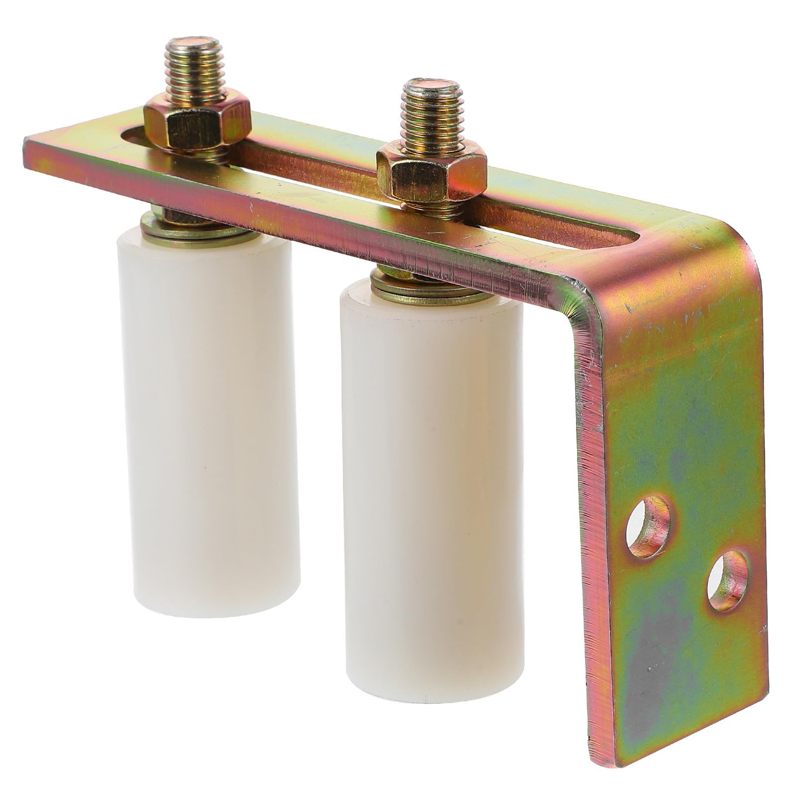 Guide-rouleau de portail coulissant nylon support acier quincaillerie garage