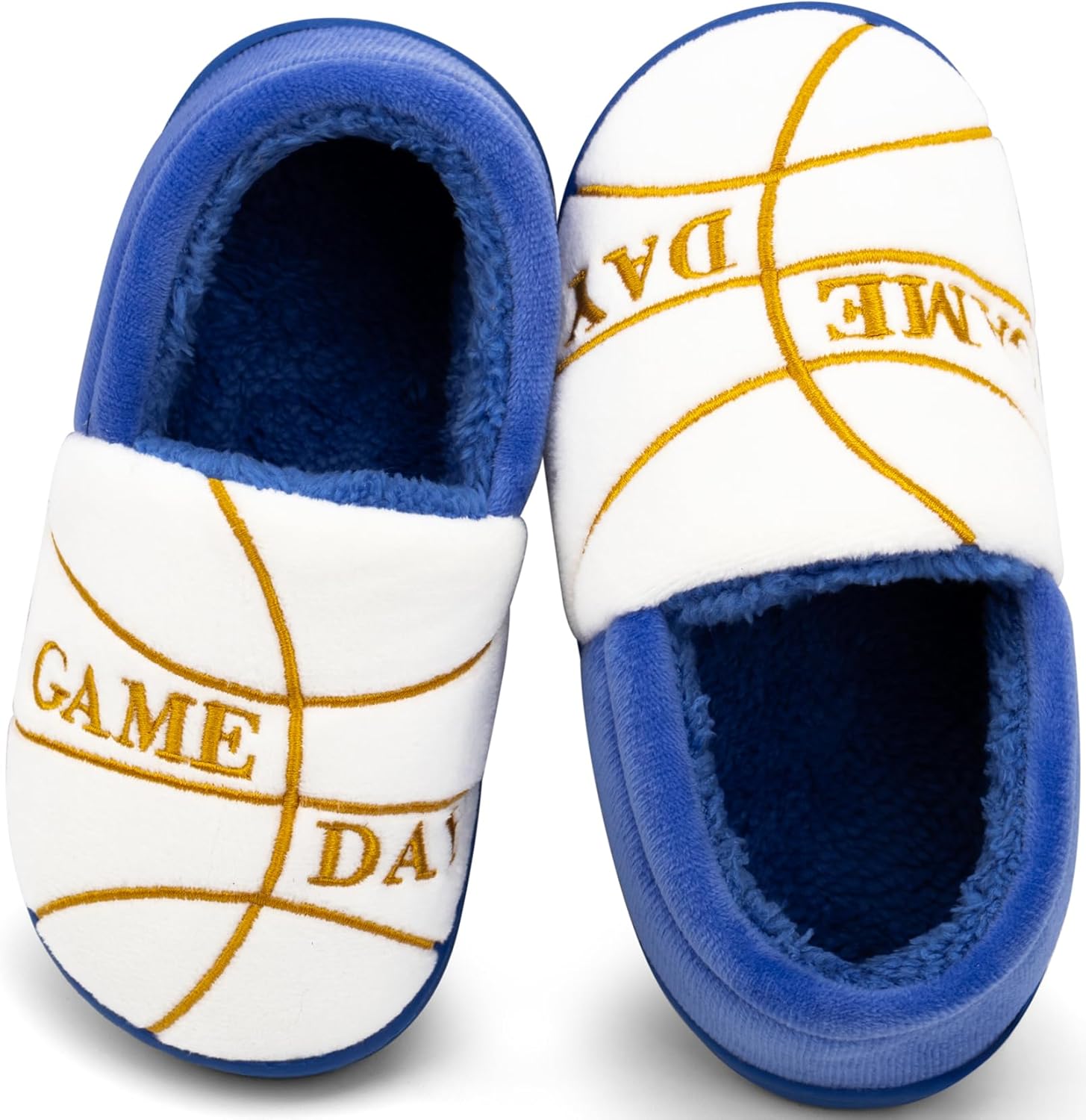 INMINPIN Kids Toddler Ball Sports Slippers Girls Boys Cozy Warm House Shoes Memory Foam Non-Slip Indoor Outdoor Slippers for Sports Fan (Toddler/Little Kid/Big Kid)