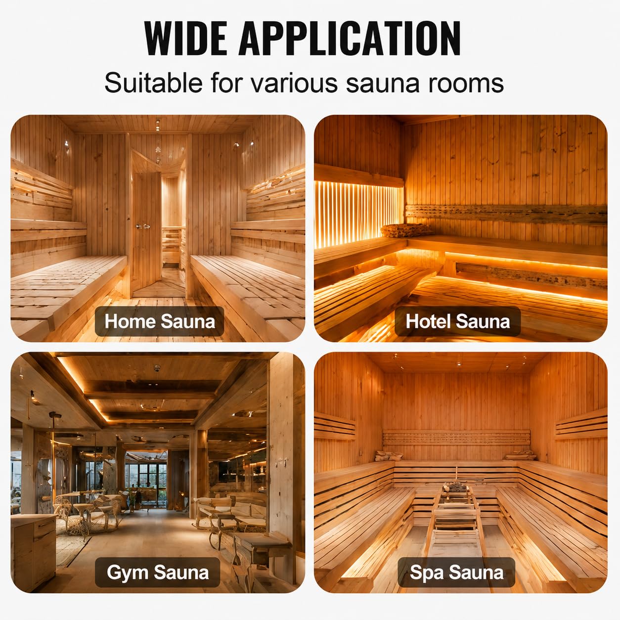 3KW Calentador de sauna Estufa de calefacción de sauna Tipo de control interno Calentador de sauna Estufa de sauna de acero inoxidable Equipo de calefacción de sauna