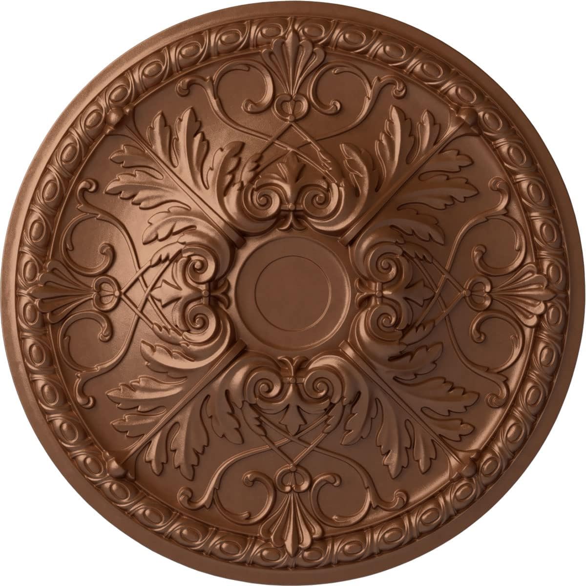 Ekena Millwork CM32TNPOS Tristan Ceiling Medallion, Polished Copper, 32 3/8"OD x 3 1/2"P