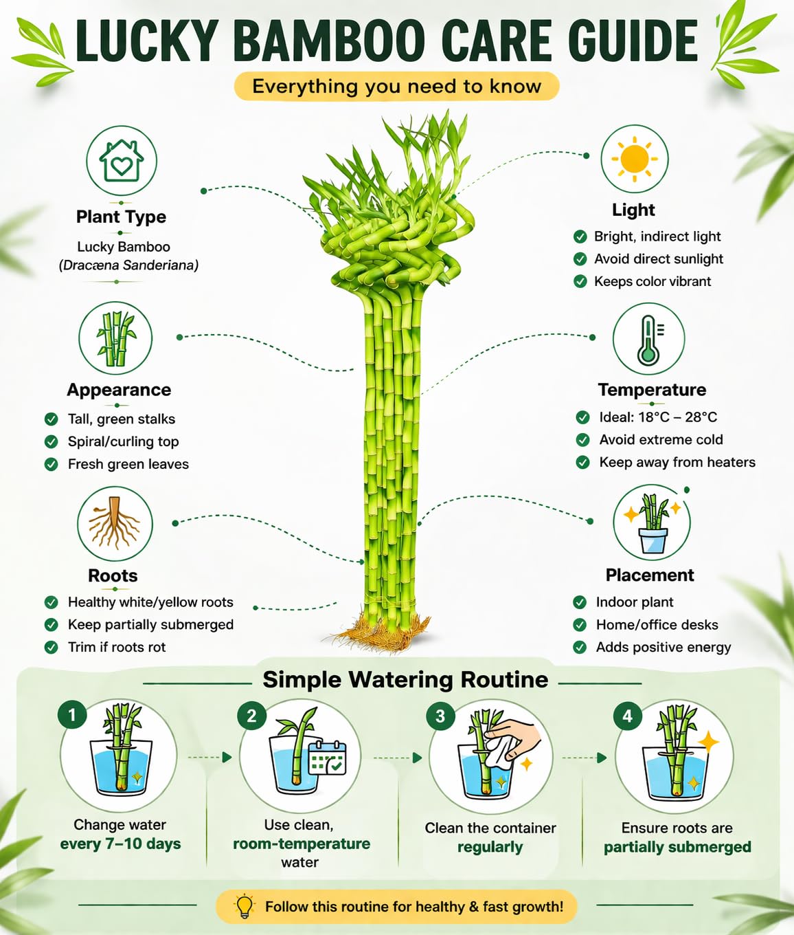 Spiral Lucky Bamboo - Good Luck Plant -5 Spiral Lucky Bamboo - Good Luck Plant -5