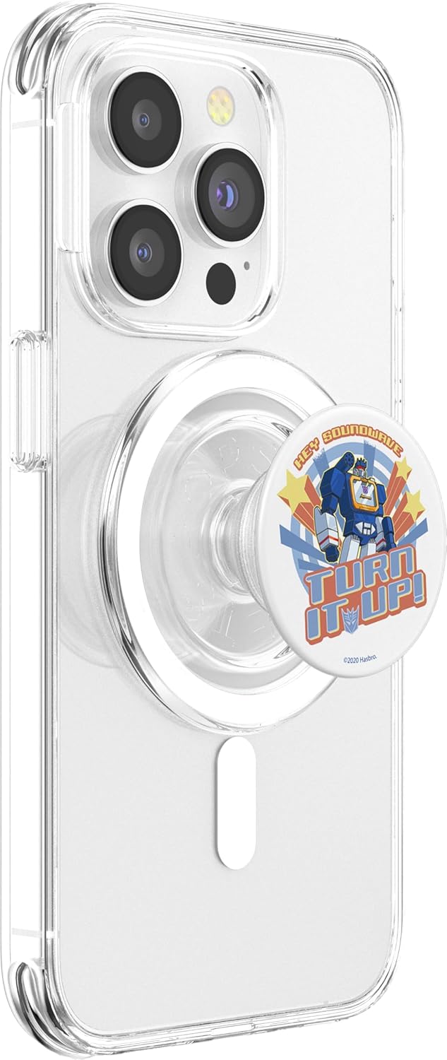 Transformers Hey Soundwave Turn It Up PopSockets MagSafe PopGrip for iPhone