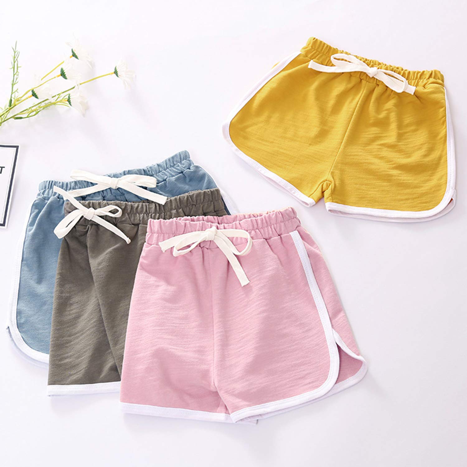 Chic-Chic Short Bébé Fille Shorty Pantalon Court Taille Haute Casual Mignon Chic Mode Printemps Eté