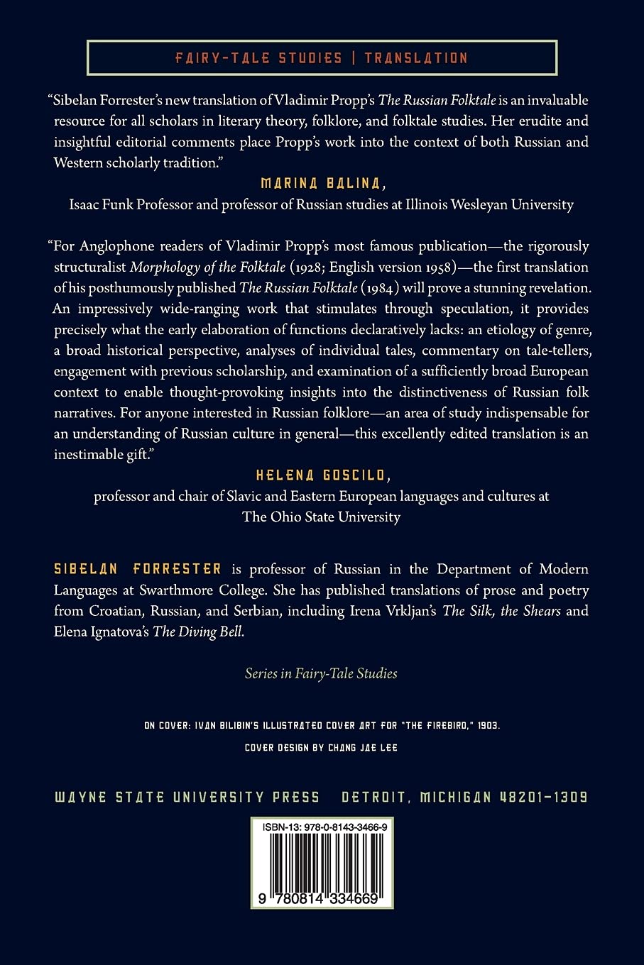 The Russian Folktale by Vladimir Yakovlevich Propp (The Donald Haase Series in Fairy-Tale Studies)      Paperback – September 15, 2012