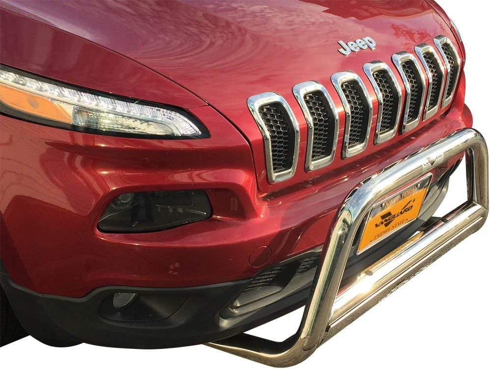 Vanguard Stainless Steel Classic Bull Bar | Compatible with 14-24 Jeep Cherokee