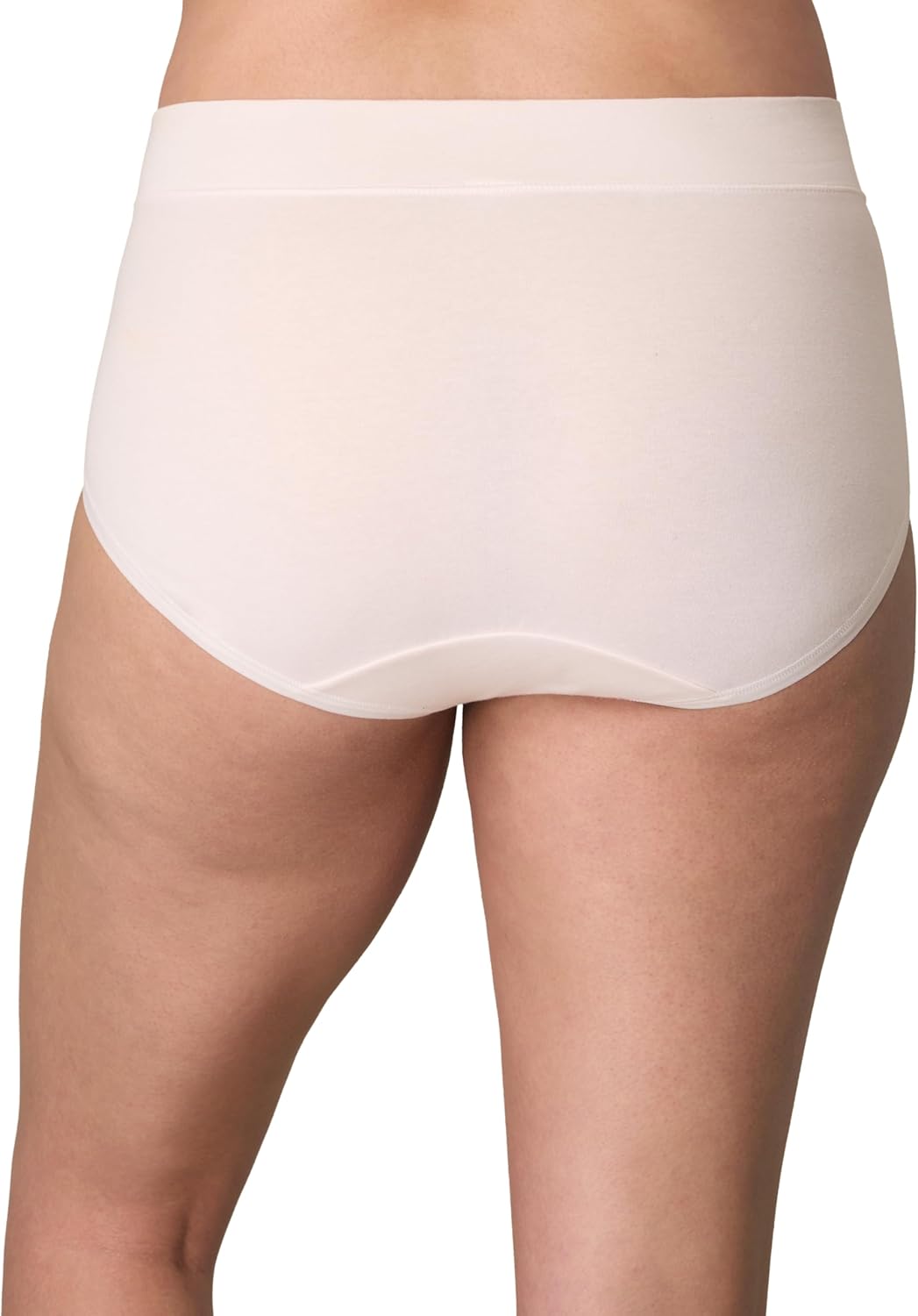 PLAYTEX Women's Light Tummy Control Underwear Briefs, 3-Pack, Cotton Stretch Underwear with Smoothing (Plus Sizes, too) - Image 3