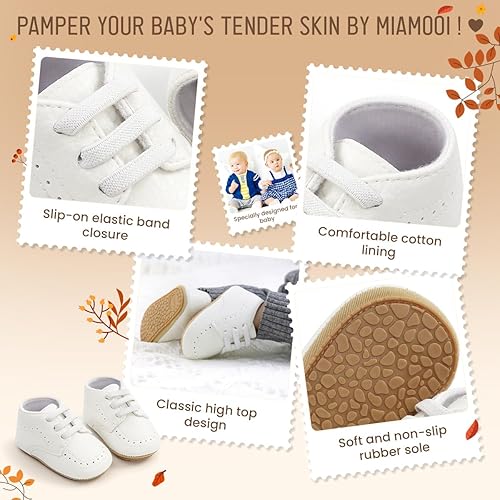 Miniatura 5 de Miamooi Mocasines clásicos de piel sintética para bebés, niños y niñas, zapatos de vestir de boda para niños pequeños, zapatos formales planos para