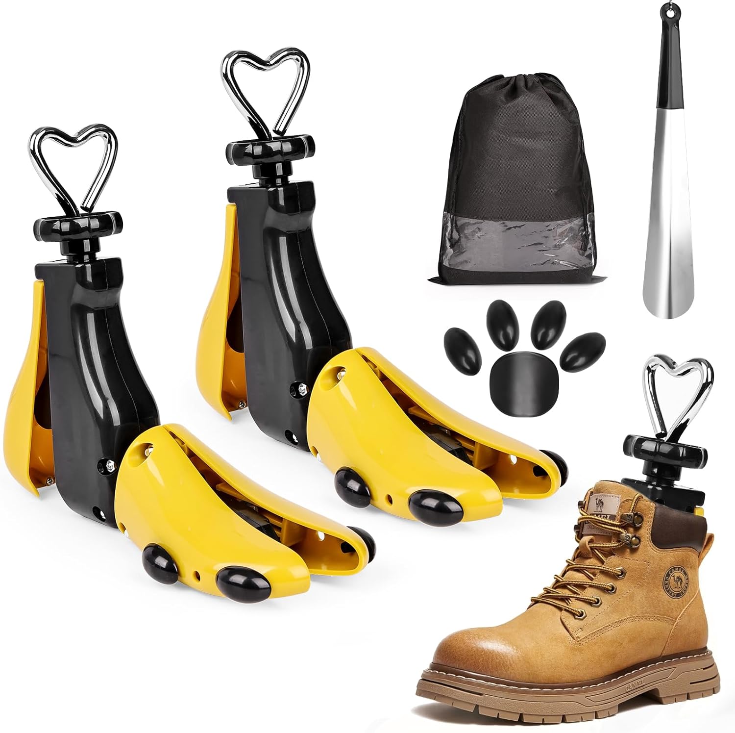 Stylische Über-Knie-Stiefel & Schuhdehner für jeden Geschmack 8 2er-Pack 4-Wege-Schuhdehner