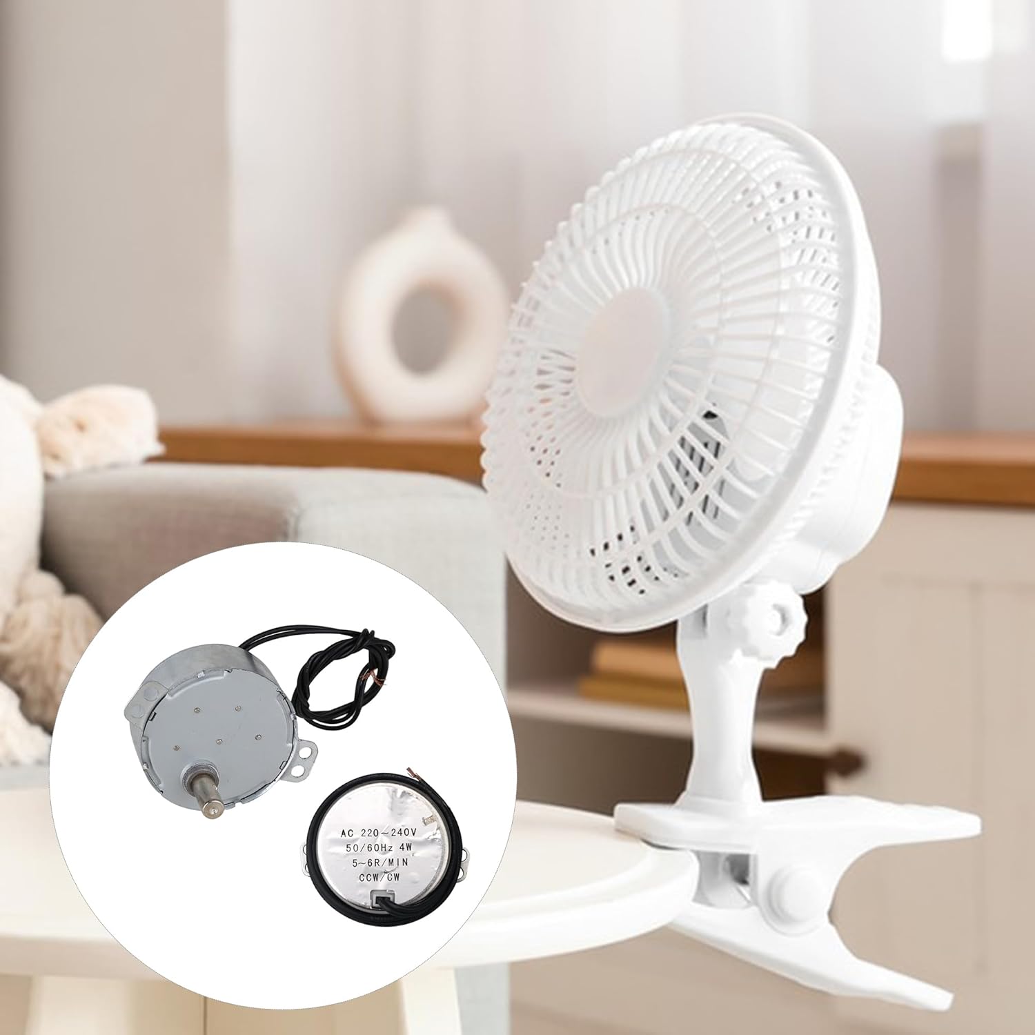 BQLZR Synchronous Motor AC 220-240V 50/60Hz 4W 5/6 RPM Robust TYC-50 Torque 4KGF.CM