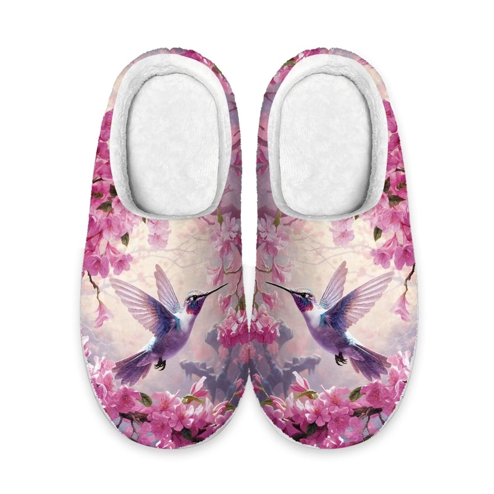 Showudesigns Indoor Winter Home Slippers Size 4-12 Fuzzy Warm