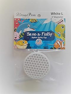 Save-a-Fishy Siphon Safety Cap (L, White)