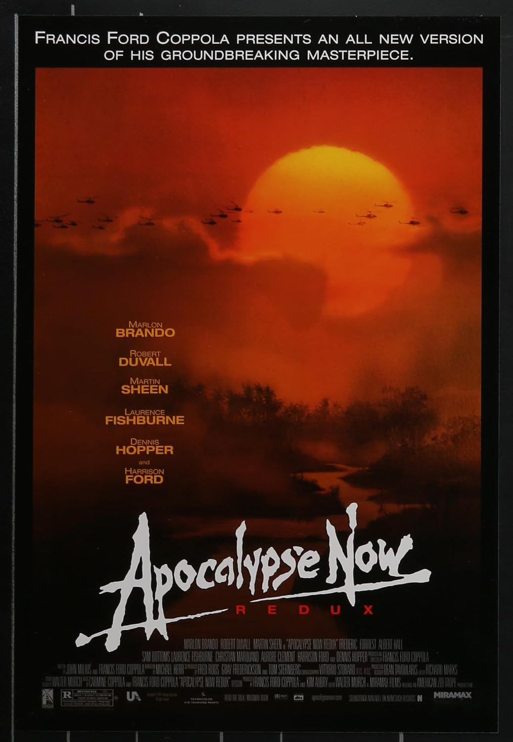 APOCALYPSE NOW REDUX 13.5"x20" Original Promo Movie Poster 2001 Documentary