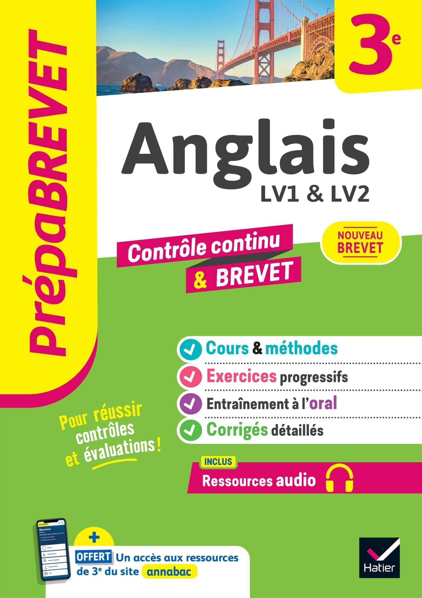 Prépabrevet - Anglais 3e - Brevet 2026: cours, méthodes & entraînement