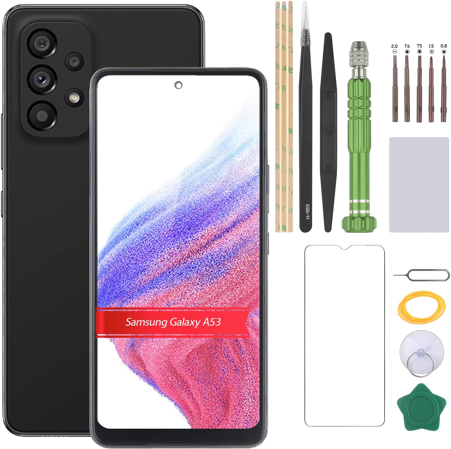 Screen for Samsung Galaxy A53 5G LCD Display Replacement for Samsung Galaxy A536 A536B 5G Incell Touch Screen Digitizer Assembly(with Frame)