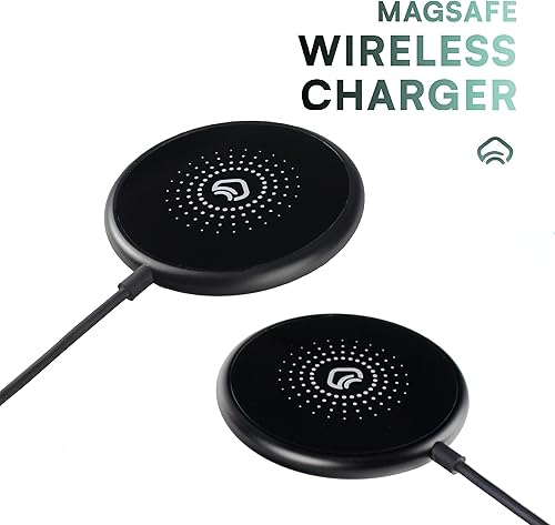 Miniatura 2 de Cargador magnético para iPhone Apple Magsafe Cargador de carga rápida - Compatible con iPhone y AirPods, cargador inalámbrico portátil de 15 W,